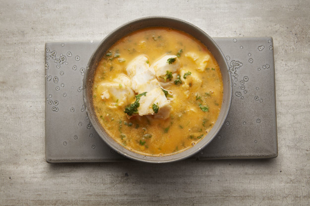 Tomatsoppa med torsk