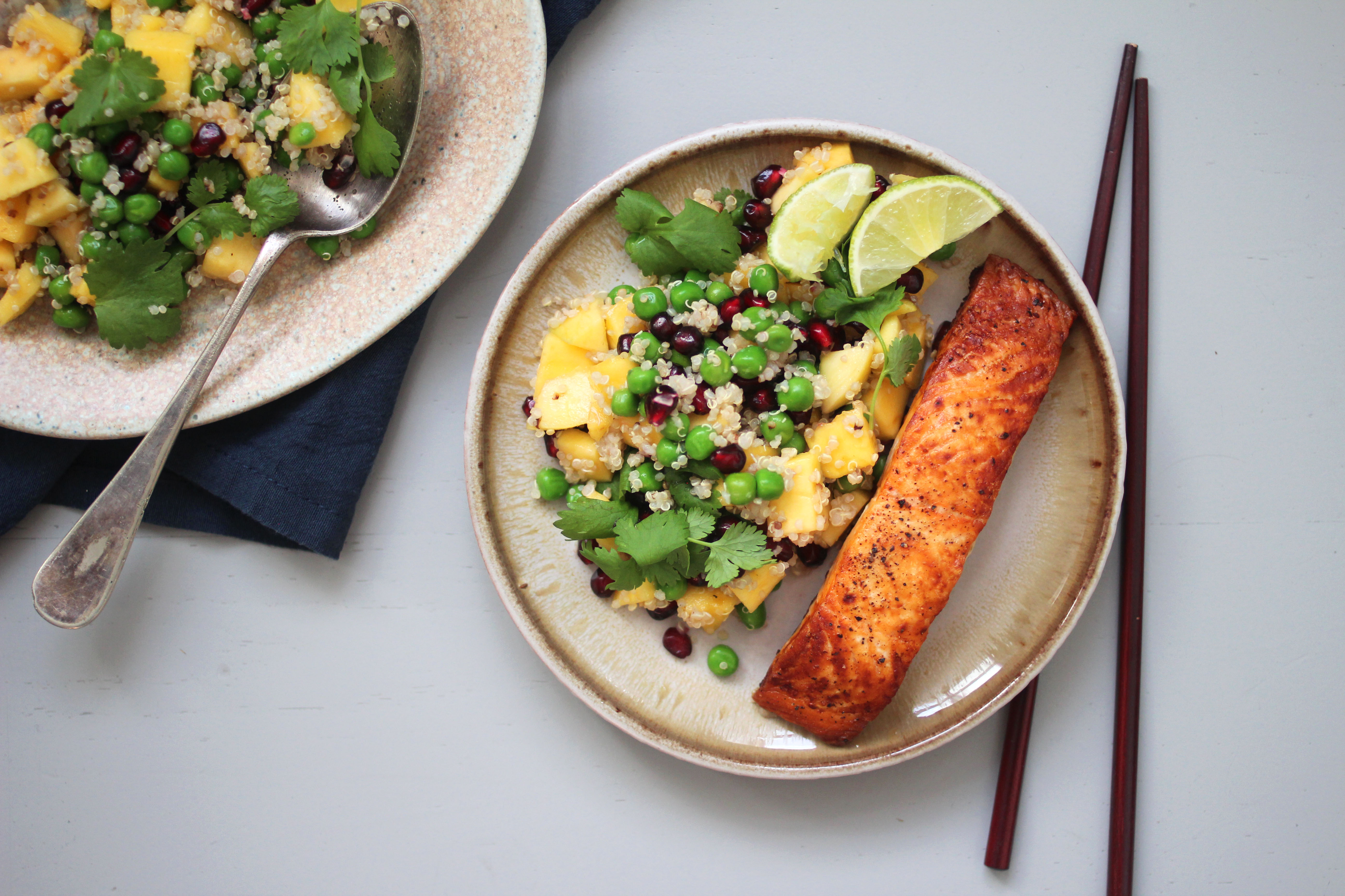 Lax och mango