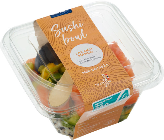 Sushibowl lax & mango 