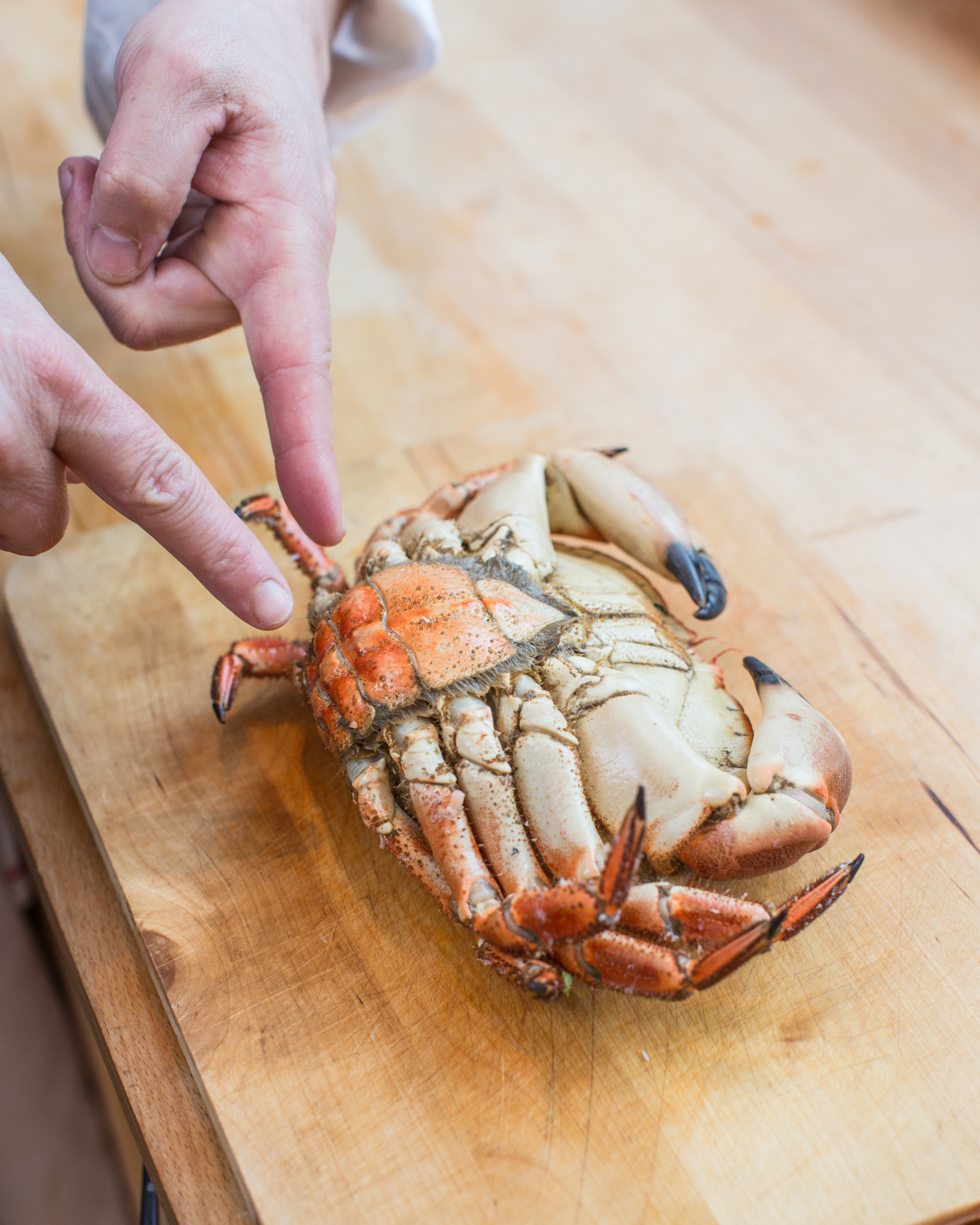 Slik renser du krabbe